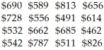 <strong>The weekly salaries,in dollars,of 16 government workers are listed below.Find the lower quartile (Q1)by hand. </strong> A)$542.00 B)$537.00 C)$491.00 D)$534.50 E)$532.00