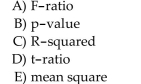 When a sum of squares is divided by its degrees of freedom, the result is called a(n)...