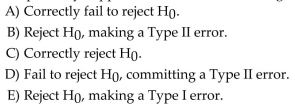 Suppose that a conveyor used to sort packages by size does not work properly. We test the Conveyor on several packages (with Nd our data results in a P-value of 0.016. What probably happens as a result of our testing?