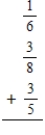 Add the following fractions and mixed numbers. Write the answers as fractions or mixed numbers in lowest terms.​ ​ a.    b.    c.  