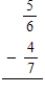 Subtract the following fractions or mixed numbers. Write the answers as fractions or mixed numbers in lowest terms.​ ​ a.    b.    ​