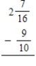 Subtract the following fractions or mixed numbers. Write the answers as fractions or mixed numbers in lowest terms.​ ​ a.    b.    ​ ​