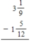 Subtract the following fractions or mixed numbers. Write the answers as fractions or mixed numbers in lowest terms.​ ​ a.    b.    ​ ​