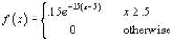 Time headway in traffic flow is the elapsed time between the time that one car finishes passing a fixed point and the instant that the next car begins to pass that point. Let X = the time headway for two randomly chosen consecutive cars on a freeway during a period of heavy flow. The following pdf of X is What is the probability that the time headway is a. At most 6 seconds? b. At least 6 seconds? c. At most 5 seconds? d. Between 5 and 6 seconds?