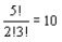 a. (5)(4) = 20 (5 choices for president, 4 remain for vice president) b. (5)(4)(3) = 60 c. = (No ordering is implied in the choice)