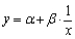The transformation __________ is used to linearize the reciprocal function