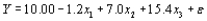 Let y = sales at a fast food outlet (1000's of $), number of competing outlets within a 1-mile radius, the population within a 1-mile radius (1000's of people), and be an indicator variable that equals 1 if the outlet has a drive-up window and 0 otherwise. Suppose that the true regression model is a. What is the mean value of sales when the number of competing outlets is 2, there are 8000 people within a 1-mile radius, and outlet has a drive-up window? b. What is the mean value of sales for an outlet without a drive-up window that has three competing outlets and 5000 people within a 1-mile radius? c. Interpret