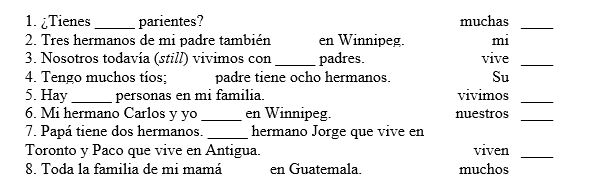 Match each sentence with the correct word to complete it.   