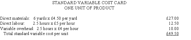 Georgia Manufacturing Company has developed the following standards for one of its products: The company records materials price variances at the time of purchase. The following activities occurred during the month of April:    Required:     a. Calculate the materials price variance and indicate whether it is favorable or unfavorable. b. Calculate the materials usage variance and indicate whether it is favorable or unfavorable. c. Calculate the labour rate variance and indicate whether it is favorable or unfavorable. d. Calculate the labour efficiency variance and indicate whether it is favorable or unfavorable.