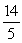  Evaluate: -5 + 75  \div   5<sup>2</sup> A)  220 B)    C)  -4 D)  -2 