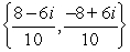 <strong>Find the imaginary solutions: 100x<sup>2</sup> + 160x + 100 = 0</strong> A) B) C) D)