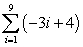 Find the sum of the given series.   A)  -108 B)  99 C)  -99 D)  108