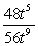 Reduce the given expression to lowest terms.  