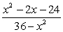 Reduce the expression to lowest terms.  