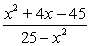 Reduce the expression to lowest terms.   A)    B)    C)    D)   