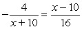 Solve the given equation.   A)  No solution B)  -6, 6 C)  -6 D)  6