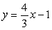 Write the equation   in standard form using only integers and a positive coefficient for x.