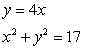 Solve the system by elimination. Show your work.  