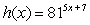 Let   . Solve   for x.