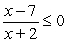 Solve the given inequality and express the solution in interval notation.