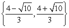 <strong>Solve by completing the square. 3x<sup>2</sup> - 8x + 2 = 0</strong> A) B) C) D)
