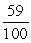 <strong>Convert to a percent and a fraction: 0.59</strong> A) 0.59%, B) 0.59%, C) 59%, D) 59%,