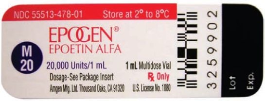 A client is prescribed to receive 40,000 Units of epoetin alfa (Epogen)now.The nurse has the following medication available:   Which syringe should the nurse use to provide the client with this medication?  
