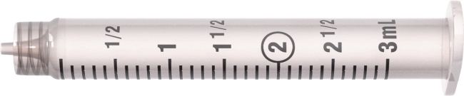 What type of syringe is pictured in this image?   