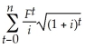 <strong>Identify the equation for calculating the net present value for a stated period of time, where = cash flow in period t, and i is the discount rate.</strong> A)NPV = B)NPV = C)NPV = D)NPV =