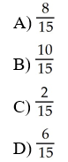 Use the data given below to answer the following question(s). 15 students were asked to choose between the broad categories of Arts, Science, and Math as their preferred area of study. What is the probability that a respondent is male and prefers Arts given that the respondent is male?