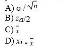 For the formula for calculating the confidence level with known standard deviation, the value ________ represents the value of a standard normal random variable with a cumulative probability of 1 - α / 2.