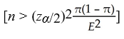 <strong>Which of the following is true of the equation for computing the sample size required to achieve a desired confidence interval half-width for a proportion?</strong> A)The sample size calculated will only be an approximation. B)The standard deviation need not be calculated first in order to compute the sample size. C)The value for π is always set at 1. D)The value for π is never a constant.