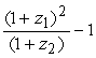 <strong>Which of the below equations give the forward rate (f) for a six-month security if z₁ is the six-month spot rate and z₂ is the one-year spot rate?</strong> A) f =   B) f =   C) f =   D) f =   <div style=padding-top: 35px> 