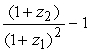 <strong>Which of the below equations give the forward rate (f) for a six-month security if z₁ is the six-month spot rate and z₂ is the one-year spot rate?</strong> A) f =   B) f =   C) f =   D) f =   <div style=padding-top: 35px> 