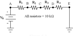    -If Vs = 12 V in Figure 6 -3, what is the value of VEB if R3 shorts? A) 8 V B) -3 V C) -8 V D) 6 V