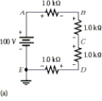    - The resistor between points E and D looks charred. What most likely would cause this? A) open A and the power supply B) short between A and B C) short between A and D D) Any of these could cause this problem.