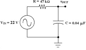    -If the resistor is changed to 100 kΩ in Figure 10 -3, what is the new cutoff frequency? A) 79.6 Hz B) 318 Hz C) 159 Hz D) 39.8 Hz