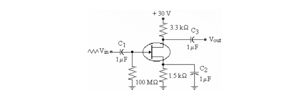  -Refer to the figure above. If ID = 6 mA, the value of VGS is A) - 19.8 V. B) - 10.2 V. C) 9 V. D) - 9 V.