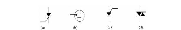   -Refer to d) in the figure above. The symbol is for A) a triac. B) a UJT. C) a diac. D) a PUT. E) an SCR.