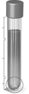 An organism that grows in the circled region of the tube of medium containing thioglycolate shown below is probably a(n)    A)  strict aerobe. B)  facultative anaerobe. C)  aerotolerant anaerobe. D)  microaerophile. E)  strict anaerobe.