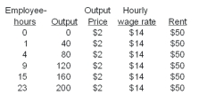   -Refer to the information above.Which output level in the table allows the firm to earn the largest profit? A)  40 units. B)  80 units. C)  120 units. D)  160 units. E)  200 units.