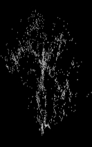 Each point in the image below represents a galaxy on the sky,with the Earth at the bottom point of the  pie piece  and distance away from that point representing distance from Earth.This map was made using:   A)  parallax. B)  spectroscopic parallax. C)  Hubble's law. D)  Cepheid variables.