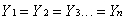 <strong>What is the null hypothesis when using ANOVA procedures?</strong> A) B) C) D)