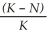 Often the growth cycle of one population has an effect on the cycle of another. As moose populations increase, for example, wolf populations also increase. Thus, if we are considering the logistic equation for the wolf population, ΔN/Δt = rN   , which of the factors accounts for the effect of the moose population? A)  r B)  N C)  rN D)  K E)  dt