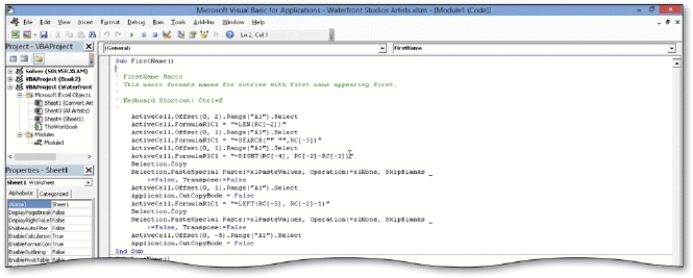   -The ____ shown in the accompanying figure is used by all Office applications to enter, modify, and view Visual Basic for Applications code. A)  Visual Basic Recorder B)  Visual Basic Interpreter C)  Visual Basic Editor D)  none of the above
