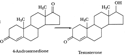 Which of the following enzymes catalyzes this reaction?   A) desmolase B) 17α-hydroxylase C) 17,20-lyase D) 17β-hydroxysteroid dehydrogenase