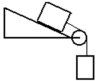 Two masses are connected by a string which passes over a pulley with negligible mass and friction.One mass hangs vertically and one mass slides on a 30.0 degrees incline.The inclined surface has a coefficient of kinetic friction of 0.200.The vertically hanging mass is 4.00 kg and the mass on the incline is 6.00 kg.The acceleration of the 4.00 kg mass is (the initial velocity of the 6.00 kg mass is up the incline)    A)  7.16 m/s<sup>2</sup>. B)  5.84 m/s<sup>2</sup>. C)  2.98 m/s<sup>2</sup>. D)  1.53 m/s<sup>2</sup>. E)  3.90 m/s<sup>2</sup>.