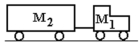<strong>A tractor of mass M<sub>1</sub> = 2,000 kg is pulling a trailer of mass M<sub>2</sub> = 5,000 kg.If the tractor-trailer is accelerated at 2.0 m/s<sup>2</sup>,then the tension in the trailer hitch that connects the trailer to the tractor is </strong> A) 6,000 N. B) 8,000 N. C) 9,000 N. D) 10,000 N. E) 11,000 N.