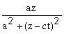 The electric field of a plane electromagnetic pulse in a vacuum is given by E<sub>x</sub> = E<sub>o</sub>   . What is the corresponding expression for the magnetic field? A) B<sub>y</sub> =     B) B<sub>y</sub> =     C) B<sub>y</sub> =     D) B<sub>y</sub> =     E) B<sub>y</sub> =    