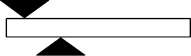 FIGURE 12-1   -A massive uniform beam is supported in equilibrium by two fulcrums as shown in Fig. 12-1. Which fulcrum applied the greater magnitude force to the beam? A) the right fulcrum B) the left fulcrum C) The answer depends on the length of the beam. D) The answer depends on the mass of the beam. E) Both fulcrums apply the same force.